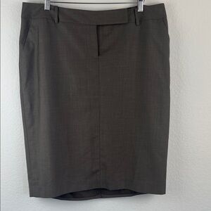 Lane Bryant Dark Brown Pencil Skirt Size 16